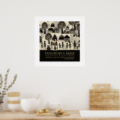 Es braucht ein Dorf - afrikanisches Kulturerbe-Rah Poster (Küche)