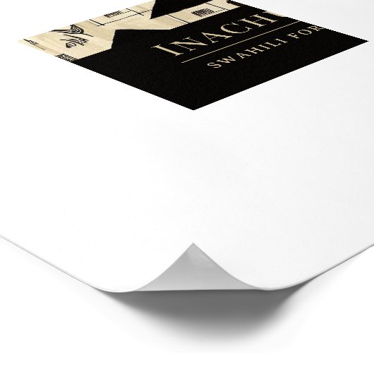 Es braucht ein Dorf - afrikanisches Kulturerbe-Rah Poster (Ecke)