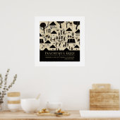 Es braucht ein Dorf - afrikanisches Kulturerbe-Rah Poster (Küche)