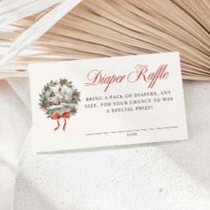 Es braucht ein Dorf Baby Shower Windel Raffle Begleitkarte