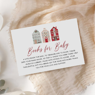Es braucht ein Dorf Babyshower Bücher fürs Baby Begleitkarte