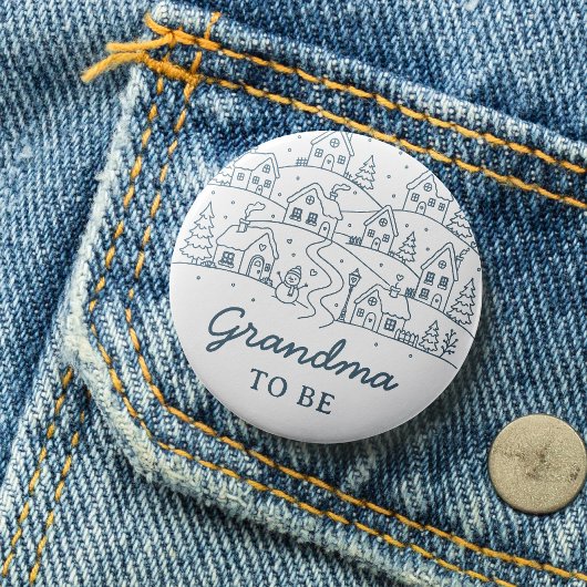 Es braucht ein Dorf Oma, um zu sein Knopf Button