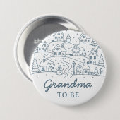 Es braucht ein Dorf Oma, um zu sein Knopf Button (Vorne & Hinten)