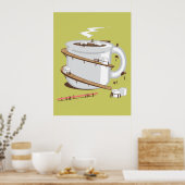 Es braucht ein Dorf, um mir Print Wecken Poster (Küche)