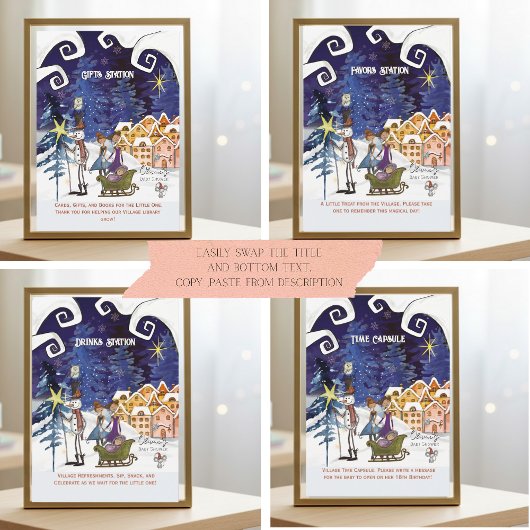 Es braucht ein Dorf Universelles Zeichen-Suite VOR Einladung