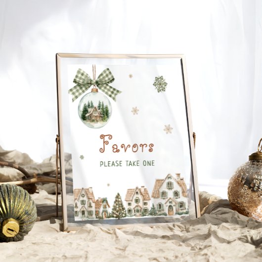 Es braucht ein Dorf Weihnachts-Baby-Duschfavoriten Poster