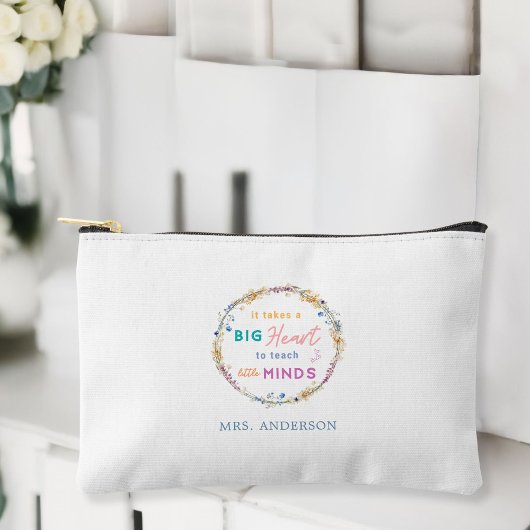 "Es braucht ein großes Herz" Blues, Geschenk für L Zubehörtasche