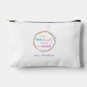 "Es braucht ein großes Herz" Blues, Geschenk für L Zubehörtasche (Vorderseite)