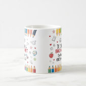 Es braucht ein großes Herz, kleinen Minds Lehrer z Kaffeetasse (Mittel)