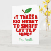 es braucht ein großes Herz, um den kleinen Geist z Karte (Gelbe Blume)