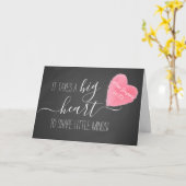 es braucht ein großes Herz, um den kleinen Geist z Karte (Gelbe Blume)