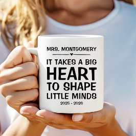 Es braucht ein großes Herz, um kleine Gedanken zu  Kaffeetasse