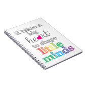 Es braucht ein großes Herz, um kleine Minds-Gesche Notizblock (Rechte Seite)