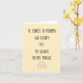 Es braucht ein großes Herz, um kleine Minds-Karten Karte (Gelbe Blume)