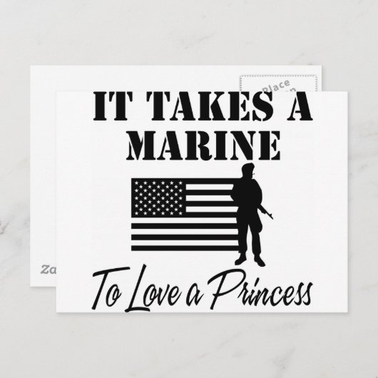 Es braucht ein Meer, um eine Prinzessin zur Liebe Postkarte (Vorne/Hinten)