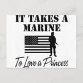 Es braucht ein Meer, um eine Prinzessin zur Liebe Postkarte (Vorderseite)