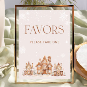 Es braucht ein Village Winter Baby Duschfavoriten Poster