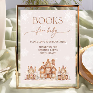 Es braucht ein Village Winter Books für Baby Poster