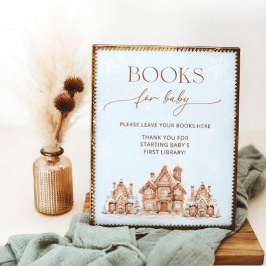 Es braucht ein Village Winter Books für Baby Poster