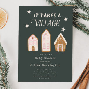 Es braucht eine Baby-Dusche für Dorfmädchen Einladung