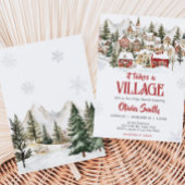 Es braucht eine Baby-Dusche im Dorf Einladung