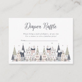 Es braucht eine Baby-Dusche im Dorf Schnee Begleitkarte