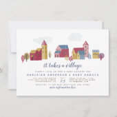 Es braucht eine Blumenjungen-Baby-Dusche. Einladung (Vorderseite)