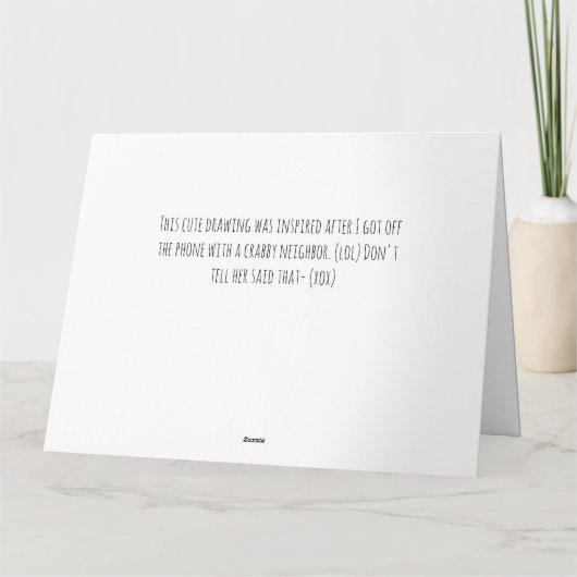 es braucht eine Krabbe, um eine zu kennen Dankeskarte (Rückseite)