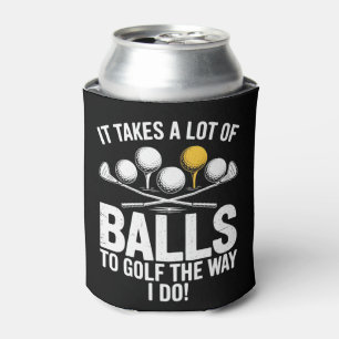 Es braucht eine Menge Mut, um lustig Golf zu spiel Dosenkühler