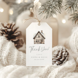 Es braucht eine Village Baby Dusche Geschenkanhänger