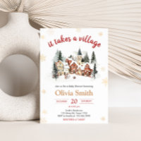 Es braucht eine Village Winter Baby Dusche