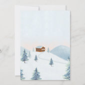 Es braucht eine Village Winter Baby Dusche Einladung (Rückseite)