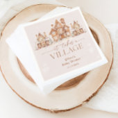 Es braucht eine Village Winter Baby Dusche Serviette