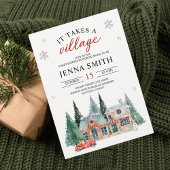 Es braucht eine Weihnachts-Weihnachtsdusche Einladung