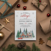 Es braucht eine Weihnachts-Weihnachtsdusche Einladung