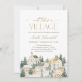 Es braucht eine Weihnachtsdusche im Dorf Einladung (Vorderseite)