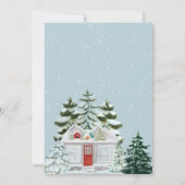 Es braucht eine winterliche Babydusche Einladung (Rückseite)