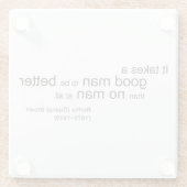 Es braucht einen guten Untersetzer (Rückseite)