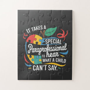 Es braucht einen Paraprofi, was für ein Kind zu hö Puzzle