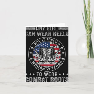 Es braucht einen weiblichen Veteran, Kampfstiefel  Karte