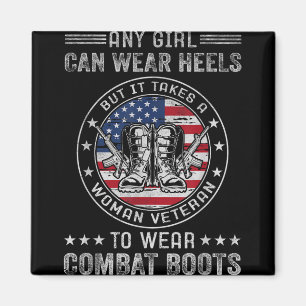 Es braucht einen weiblichen Veteran, Kampfstiefel Magnet