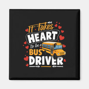Es braucht Herz, um Busfahrer zu sein, der den Bus Magnet