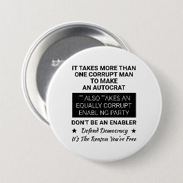 Es braucht mehr als einen Mann, um einen Autokrat  Button