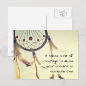 Es braucht Mut Postkarte (Vorne/Hinten)