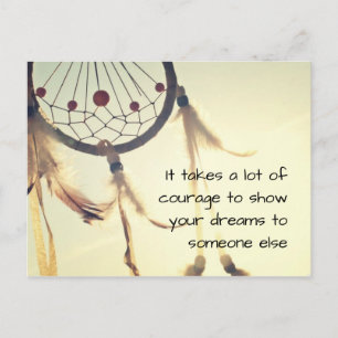 Es braucht Mut Postkarte