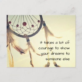 Es braucht Mut Postkarte