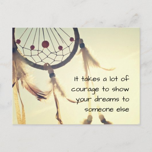 Es braucht Mut Postkarte (Vorderseite)