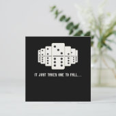 Es braucht nur einen, um das Spielgeschenk zu stür Einladung (Stehend Vorderseite)