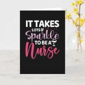 Es braucht viel Funkeln, um Krankenschwester zu we Karte (Gelbe Blume)