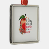 Es braucht viel Sparkle, Lehrer zu sein Ornament Aus Metall (Rechts)